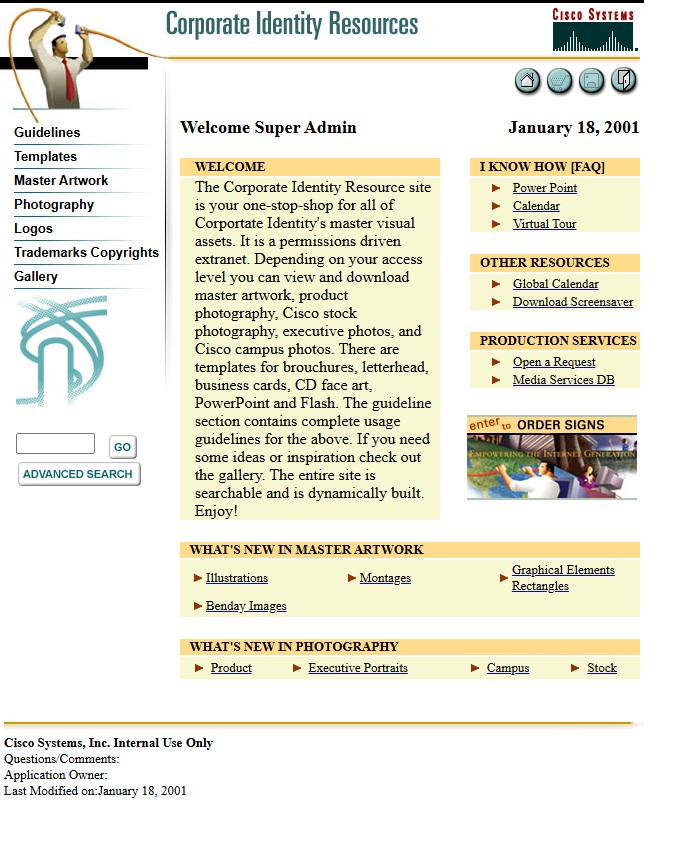 A website I created for Cisco